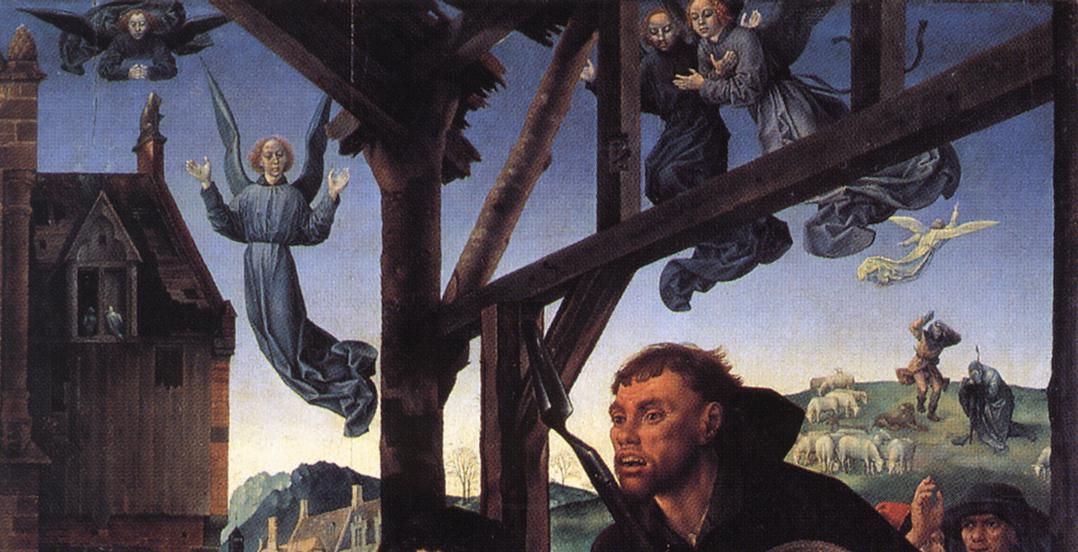 GOES, Hugo van der The Adoration of the Shepherds (detail)